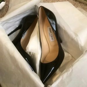 Jimmy Choo Black Patent Pumps